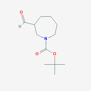 molecular formula C12H21NO3 B2559324 叔丁基3-甲酰基氮杂环戊烷-1-羧酸酯 CAS No. 1440961-03-4