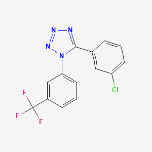 5-(3-chlorophenyl)-1-[3-(trifluoromethyl)phenyl]-1H-1,2,3,4-tetraazole
