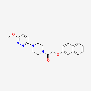 1-(4-(6-Methoxypyridazin-3-yl)piperazin-1-yl)-2-(naphthalen-2-yloxy)ethanone
