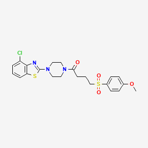 1-(4-(4-Chlorobenzo[d]thiazol-2-yl)piperazin-1-yl)-4-((4-methoxyphenyl)sulfonyl)butan-1-one