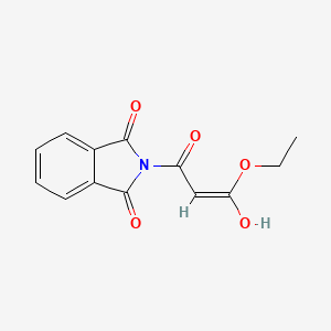 molecular formula C13H11NO5 B2559359 ethyl (2Z)-3-(1,3-dioxo-1,3-dihydro-2H-isoindol-2-yl)-3-hydroxyprop-2-enoate CAS No. 1400189-42-5