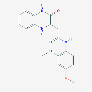 N-(2,4-dimethoxyphenyl)-2-(3-oxo-1,2,3,4-tetrahydroquinoxalin-2-yl)acetamide