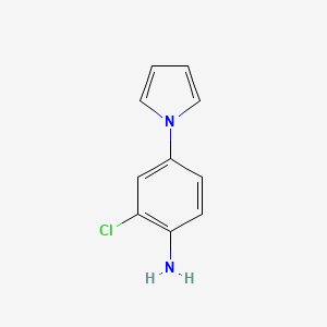 molecular formula C10H9ClN2 B2559377 2-chloro-4-(1H-pyrrol-1-yl)aniline CAS No. 1269532-31-1