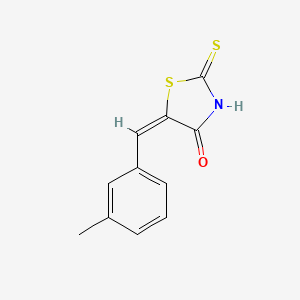 molecular formula C11H9NOS2 B2559379 (5E)-2-巯基-5-(3-甲基苄叉)-1,3-噻唑-4(5H)-酮 CAS No. 127378-26-1