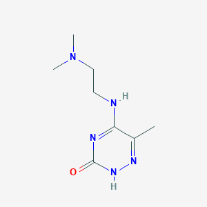 molecular formula C8H15N5O B255941 5-(2-Dimethylamino-ethylamino)-6-methyl-2H-[1,2,4]triazin-3-one 