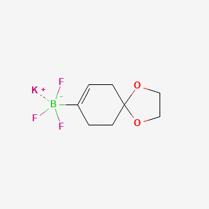 molecular formula C8H11BF3KO2 B2559415 Potassium 1,4-dioxaspiro[4.5]dec-7-en-8-yltrifluoroborate CAS No. 1580472-97-4