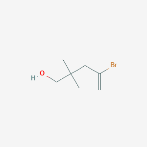 molecular formula C7H13BrO B2559416 4-溴-2,2-二甲基戊-4-烯-1-醇 CAS No. 1839069-48-5