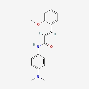 molecular formula C18H20N2O2 B2559438 (2E)-N-[4-(Dimethylamino)phenyl]-3-(2-Methoxyphenyl)prop-2-enamid CAS No. 685851-21-2