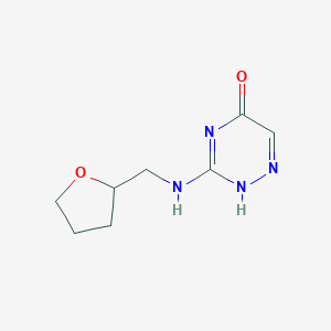 molecular formula C8H12N4O2 B255944 3-(oxolan-2-ylmethylamino)-2H-1,2,4-triazin-5-one 