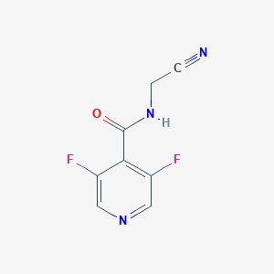 molecular formula C8H5F2N3O B2559447 N-(Cyanomethyl)-3,5-difluoropyridine-4-carboxamide CAS No. 2249553-07-7