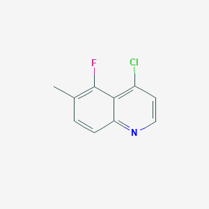 molecular formula C10H7ClFN B2559453 4-氯-5-氟-6-甲基喹啉 CAS No. 2503206-62-8