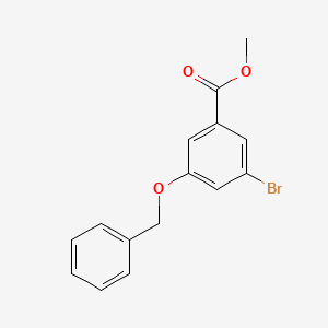 molecular formula C15H13BrO3 B2559500 Methyl 3-(benzyloxy)-5-bromobenzoate CAS No. 1820683-74-6