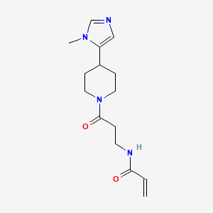 N-[3-[4-(3-Methylimidazol-4-yl)piperidin-1-yl]-3-oxopropyl]prop-2-enamide