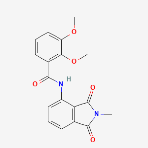 molecular formula C18H16N2O5 B2559570 2,3-二甲氧基-N-(2-甲基-1,3-二氧代异吲哚-4-基)苯甲酰胺 CAS No. 922807-62-3