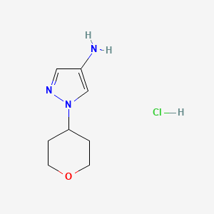 1-(tetrahydro-2H-pyran-4-yl)-1H-Pyrazol-4-amine hydrochloride