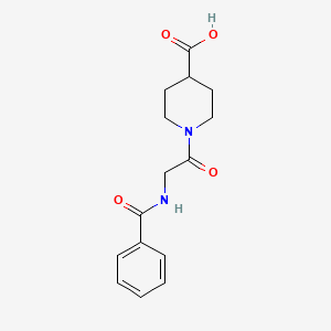 1-(2-benzamidoacetyl)piperidine-4-carboxylic Acid