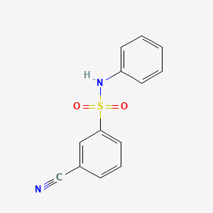 molecular formula C13H10N2O2S B2559606 3-cyano-N-phenylbenzenesulfonamide CAS No. 56542-65-5