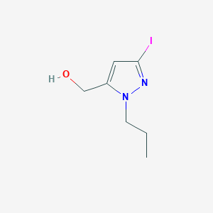 molecular formula C7H11IN2O B2559648 (5-Iodo-2-propylpyrazol-3-yl)methanol CAS No. 2226181-73-1