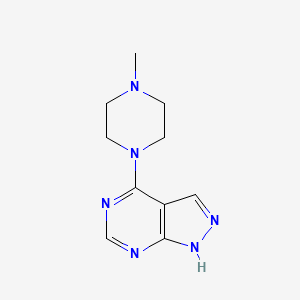 4-(4-methylpiperazin-1-yl)-1H-pyrazolo[3,4-d]pyrimidine