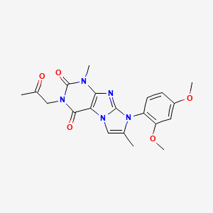 8-(2,4-dimethoxyphenyl)-1,7-dimethyl-3-(2-oxopropyl)-1H-imidazo[2,1-f]purine-2,4(3H,8H)-dione