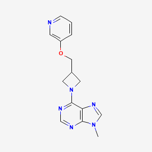 9-Methyl-6-[3-(pyridin-3-yloxymethyl)azetidin-1-yl]purine