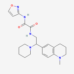 N1-(isoxazol-3-yl)-N2-(2-(1-methyl-1,2,3,4-tetrahydroquinolin-6-yl)-2-(piperidin-1-yl)ethyl)oxalamide