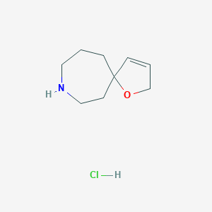 molecular formula C9H16ClNO B2559708 1-Oxa-9-azaspiro[4.6]undec-3-ene;hydrochloride CAS No. 2253630-59-8