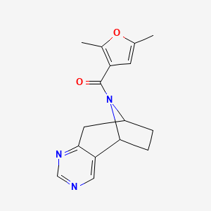 (2,5-dimethylfuran-3-yl)((5R,8S)-6,7,8,9-tetrahydro-5H-5,8-epiminocyclohepta[d]pyrimidin-10-yl)methanone