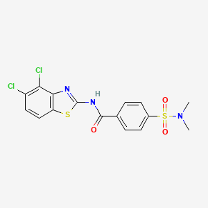 N-(4,5-dichloro-1,3-benzothiazol-2-yl)-4-(dimethylsulfamoyl)benzamide