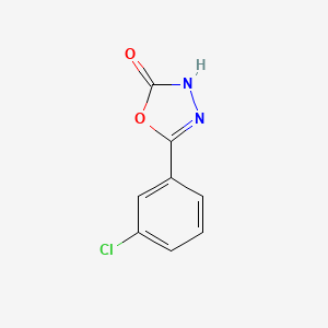 molecular formula C8H5ClN2O2 B2559748 5-(3-Chlorophenyl)-3H-1,3,4-oxadiazol-2-one CAS No. 85929-41-5