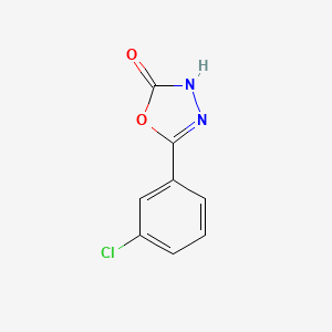 molecular formula C8H5ClN2O2 B2559748 5-(3-chlorophényl)-3H-1,3,4-oxadiazol-2-one CAS No. 85929-41-5