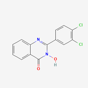 molecular formula C14H8Cl2N2O2 B2559756 2-(3,4-二氯苯基)-3-羟基-4(3H)-喹唑啉酮 CAS No. 306979-14-6