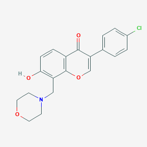 molecular formula C20H18ClNO4 B255976 3-(4-chlorophenyl)-7-hydroxy-8-(4-morpholinylmethyl)-4H-chromen-4-one 