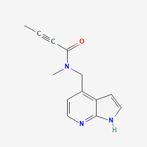 N-Methyl-N-(1H-pyrrolo[2,3-b]pyridin-4-ylmethyl)but-2-ynamide