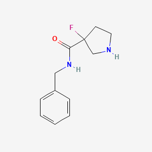 N-benzyl-3-fluoropyrrolidine-3-carboxamide