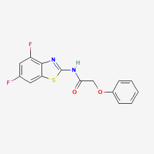 molecular formula C15H10F2N2O2S B2559767 N-(4,6-difluorobenzo[d]thiazol-2-yl)-2-phenoxyacetamide CAS No. 868368-80-3