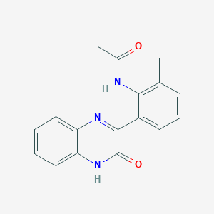 molecular formula C17H15N3O2 B2559769 N-(2-(3-hydroxyquinoxalin-2-yl)-6-methylphenyl)acetamide CAS No. 1797799-52-0