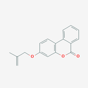 molecular formula C17H14O3 B255977 3-[(2-methyl-2-propenyl)oxy]-6H-benzo[c]chromen-6-one 