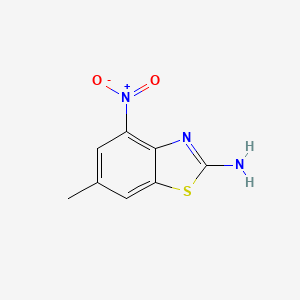 molecular formula C8H7N3O2S B2559770 6-甲基-4-硝基-1,3-苯并噻唑-2-胺 CAS No. 257282-90-9