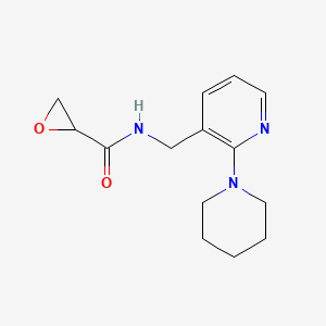 molecular formula C14H19N3O2 B2559774 N-[(2-Piperidin-1-ylpyridin-3-yl)methyl]oxirane-2-carboxamide CAS No. 2411287-90-4