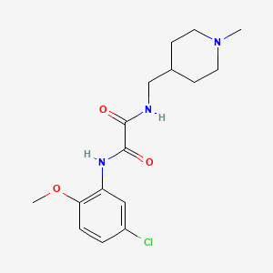 molecular formula C16H22ClN3O3 B2559795 N1-(5-chloro-2-methoxyphenyl)-N2-((1-methylpiperidin-4-yl)methyl)oxalamide CAS No. 953136-11-3