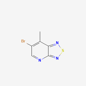 molecular formula C6H4BrN3S B2559803 6-溴-7-甲基-[1,2,5]噻二唑并[3,4-b]吡啶 CAS No. 2006278-02-8