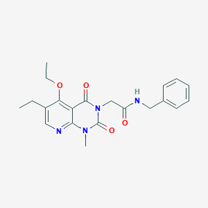 N-benzyl-2-(5-ethoxy-6-ethyl-1-methyl-2,4-dioxo-1,2-dihydropyrido[2,3-d]pyrimidin-3(4H)-yl)acetamide