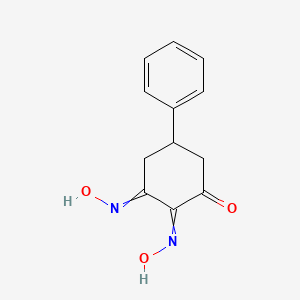 molecular formula C12H12N2O3 B2559839 2,3-Bis(hydroxyimino)-5-phenylcyclohexan-1-one CAS No. 1159976-75-6