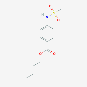 molecular formula C12H17NO4S B255984 Butyl 4-[(methylsulfonyl)amino]benzoate 