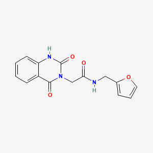 2-(2,4-dioxo-1H-quinazolin-3-yl)-N-(furan-2-ylmethyl)acetamide
