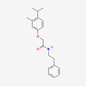 molecular formula C20H25NO2 B2559851 2-(4-isopropyl-3-methylphenoxy)-N-phenethylacetamide CAS No. 431076-38-9