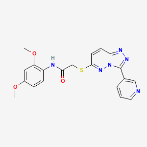 N-(2,4-dimethoxyphenyl)-2-((3-(pyridin-3-yl)-[1,2,4]triazolo[4,3-b]pyridazin-6-yl)thio)acetamide