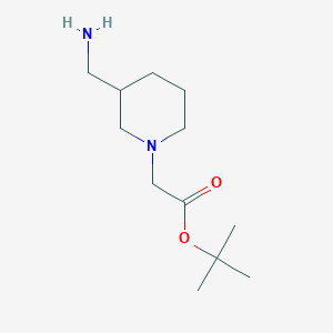 molecular formula C12H24N2O2 B2559858 Tert-butyl 2-[3-(aminomethyl)piperidin-1-yl]acetate CAS No. 1248021-91-1