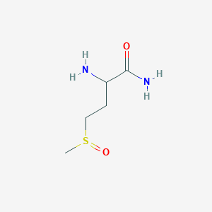molecular formula C5H12N2O2S B2559874 2-Amino-4-methanesulfinylbutanamide CAS No. 1822471-08-8